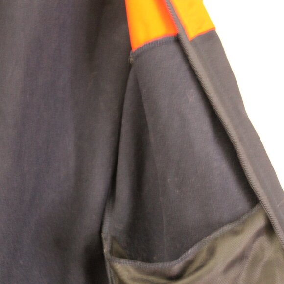 AND1 Jacket Full Zip Activewear Track Mock Neck Blue Orange Long Sleeve Small - Picture 5 of 10